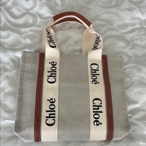 Chloé Beige and Brown Tote Bag